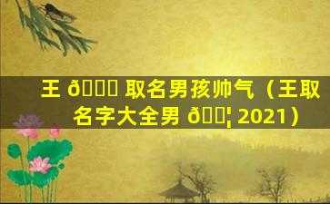 王 🐝 取名男孩帅气（王取名字大全男 🐦 2021）